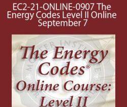 Sue Morter – EC2-21-ONLINE-0907 The Energy Codes Level II Online September 7