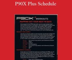 Tony Horton – P90X Plus Schedule
