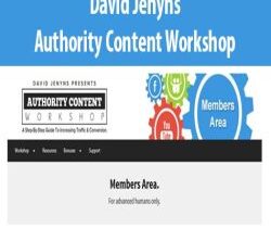 David Jenyns – Authority Content Workshop