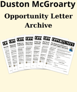 Opportunity Letter Archive By Duston McGroarty
