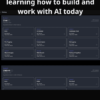 Learn AI skills today - Start learning how to build and work with AI today