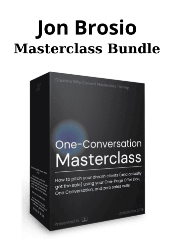 Masterclass Bundle By Jon Brosio