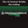 The AI System Webby Recording By Serge Gatari