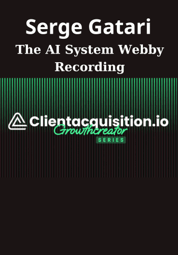 The AI System Webby Recording By Serge Gatari