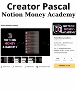 Notion Money Academy By Creator Pascal