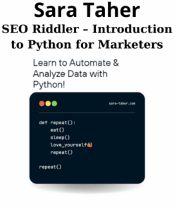 SEO Riddler – Introduction to Python for Marketers By Sara Taher
